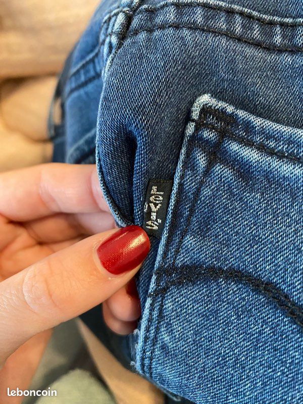 Jean skinny Levis bleu foncé W26 L30 (T36) (image 5)