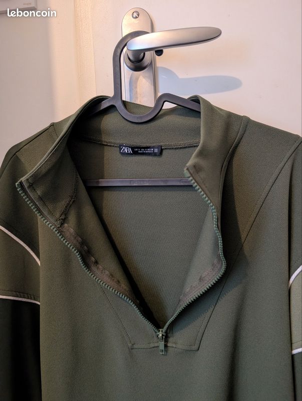 Pull Zara vert oversize (image 5)