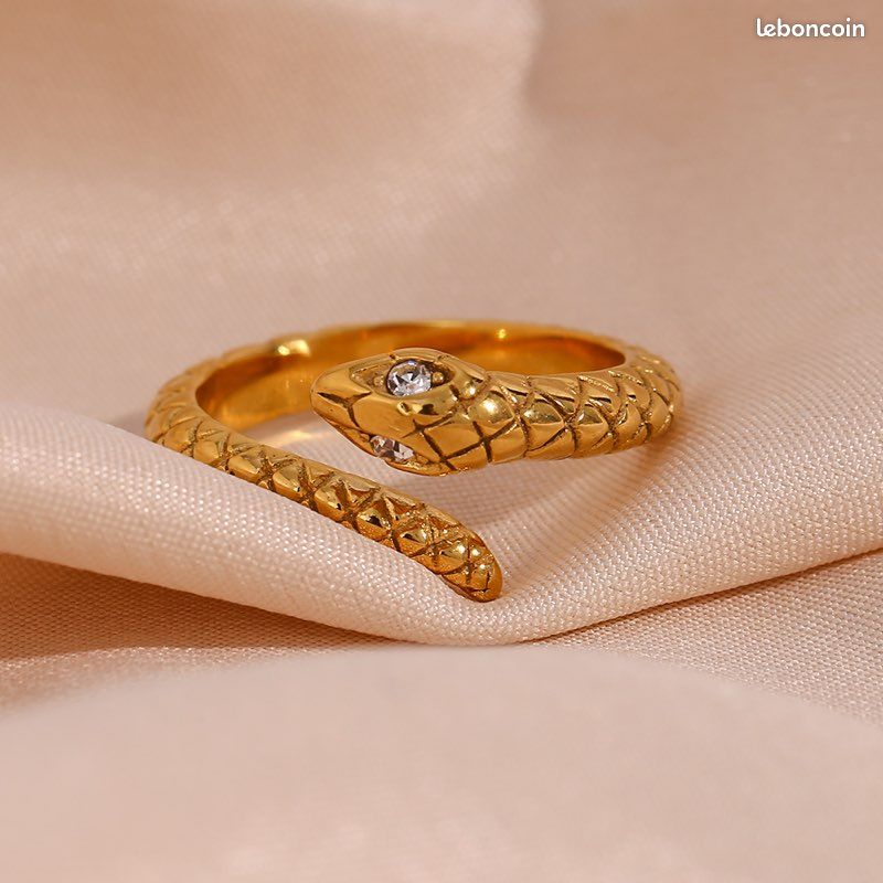 Bague neuve ajustable Serpent (image 4)