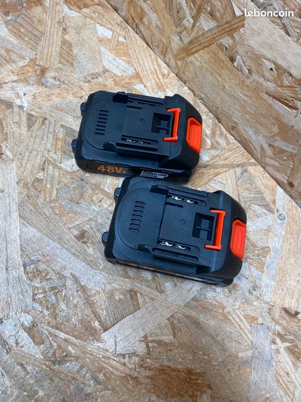 Lot de 2 batteries 48VF compatibles outils électroportatifs – Neuves (image 2)