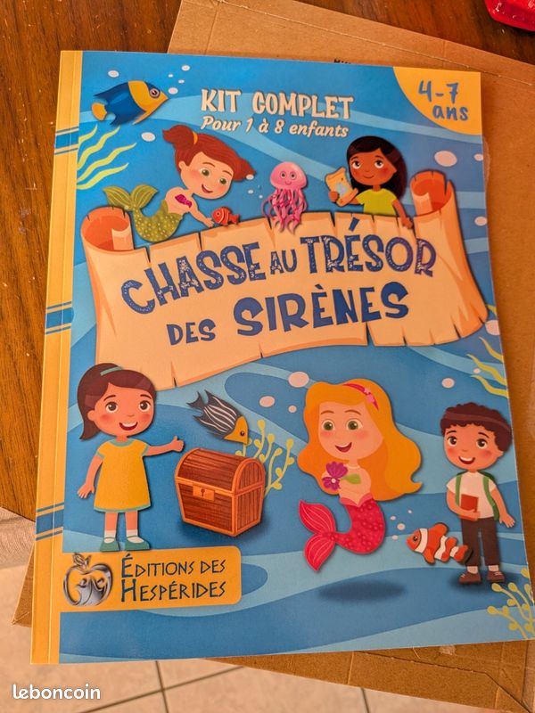 Kit de chasse au trésor thème Sirène pour enfants (image 5)