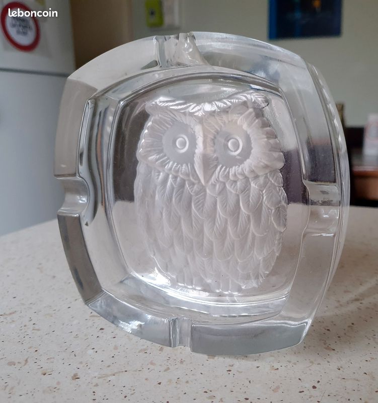 Figurine En Cristal D'Arque – Hibou / Chouette Vintage – Magnifique Objet Déco