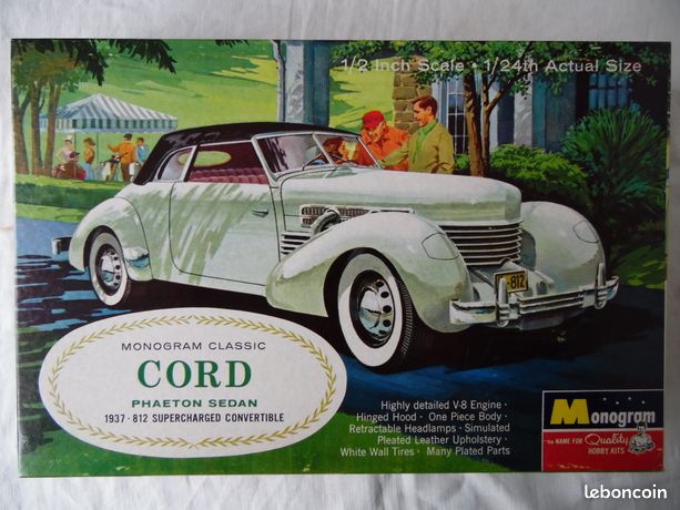 Maquette automobile CORD PHAETON SEDAN (1937) 1/24° MONIGRAM