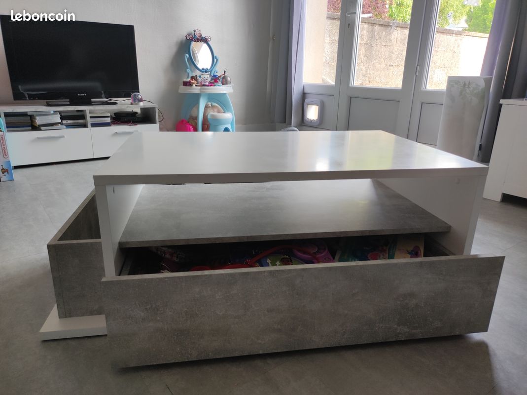 Meuble télé et table basse (image 1)