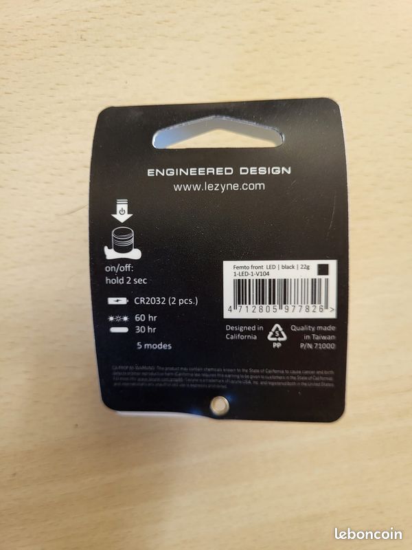 Kit eclairage avant et arriere LEZYNE FEMTO DRIVE PAIR