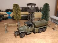 DINKY TOYS CAMION Militaire Bache Gmc Ref.809 Avec Sa Boite Le Tout D