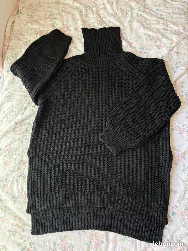 SHEIN Ensemble pull à col ras du cou tricoté, manches