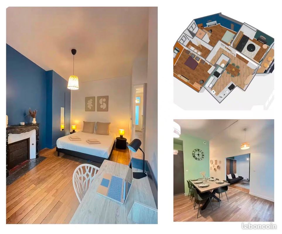 Appartement 4 pièces 71 m² · à Angers · 71 m² · 1 400 €