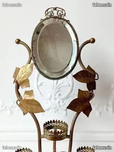 Porte-montre baguier laiton doré Napoléon III - XIXème (image 3)