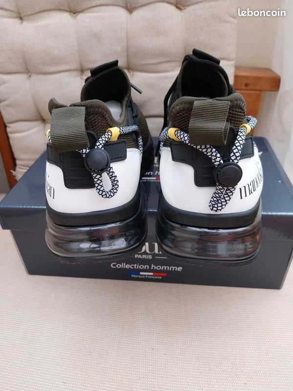 Basket homme neuve taille 42 marque MANOUKIAN couleur kaki (image 2)