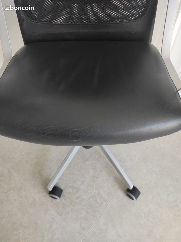 Fauteuil de bureau, soutien lombaire, à roulettes, noir (image 7)
