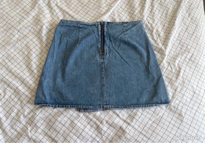 Jupe Bleue Asymétrique Public School Taille S - Soie Plissée - Neuf Sans étiquettes