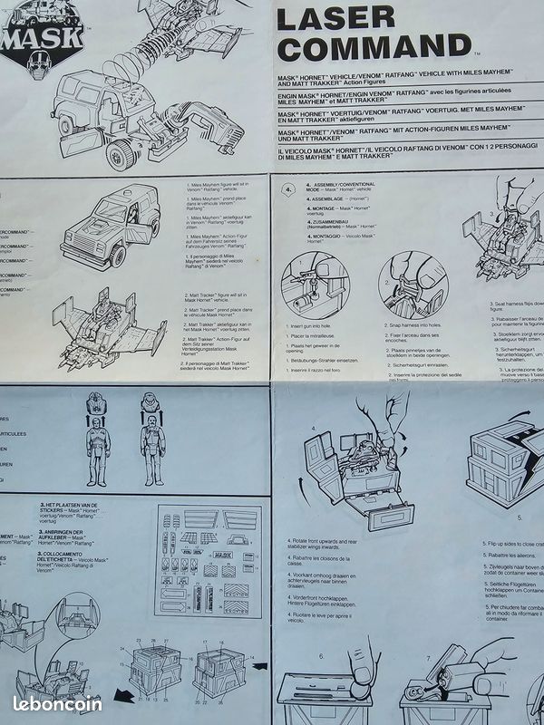 Mask Kenner vintage Notice JACKHAMMER Euro Originale 1985 Bel État - eBay