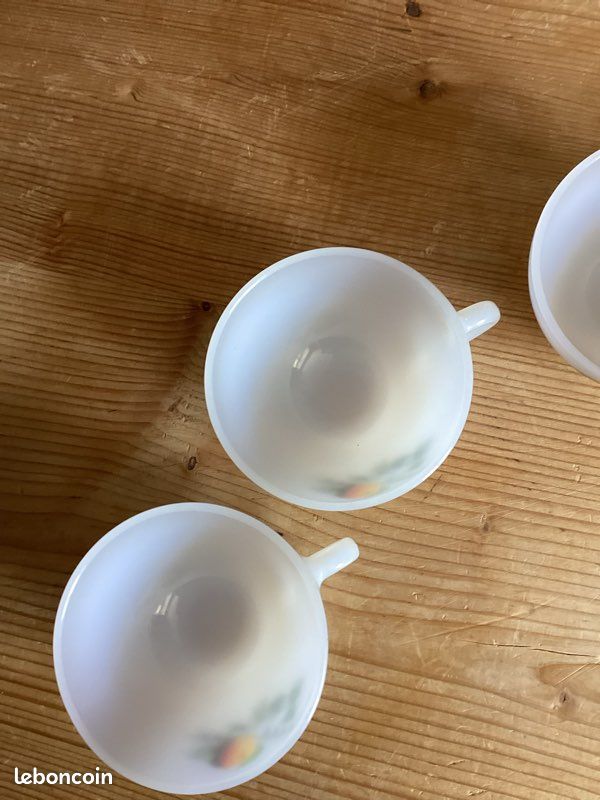 6 tasses arcopal motif pomme (image 5)
