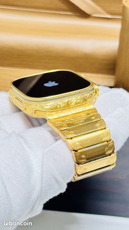 Montre Apple Montre Or 24 Carats Bracelet Apple Watch Personnalisé - Main Image