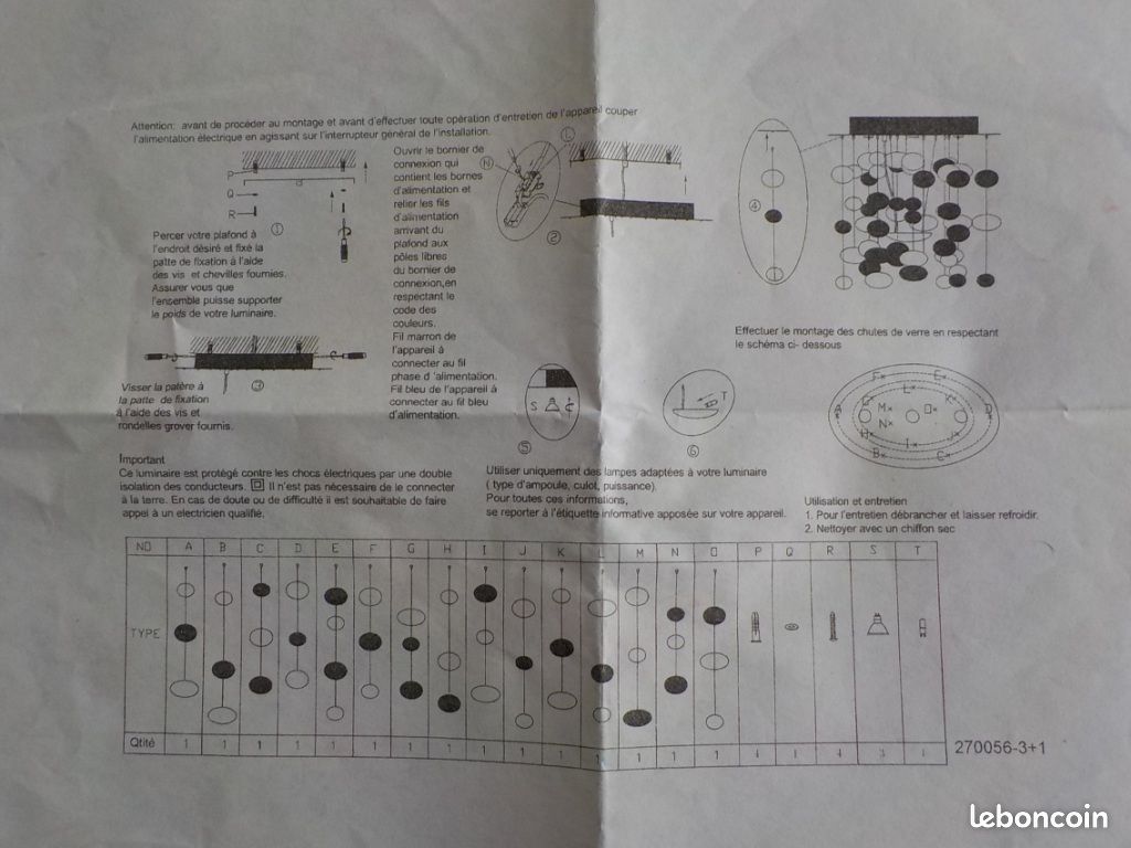 Lustre suspension bulles Sampa Helios (image 13)