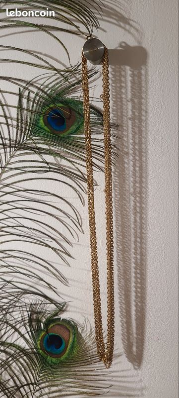 Collier sautoir doré (image 5)
