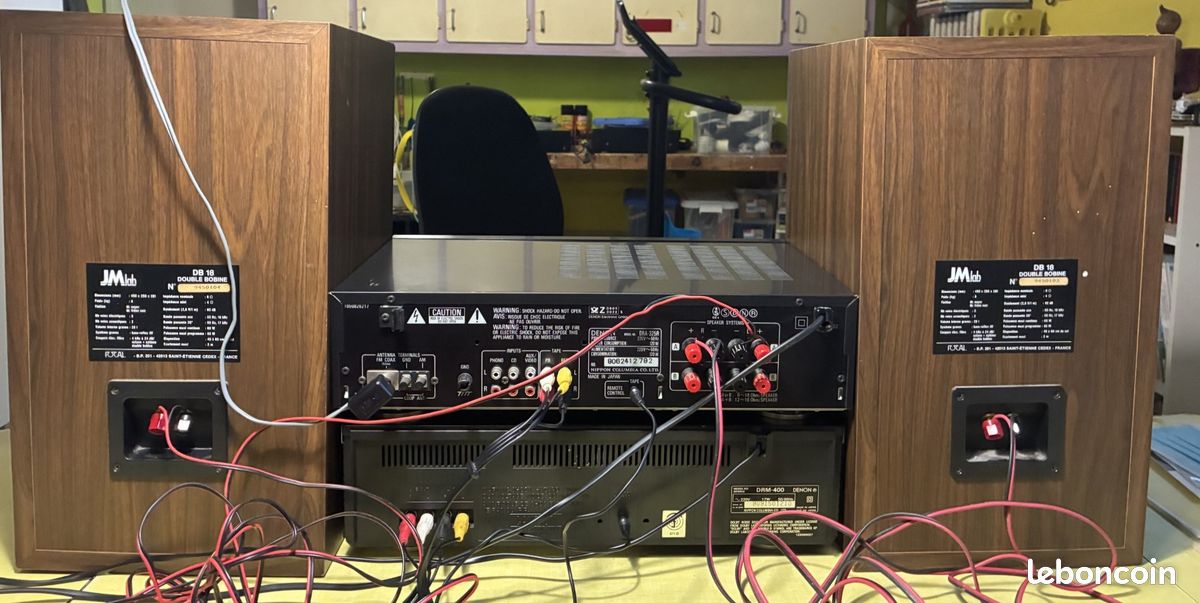 Chaine Hi-Fi vintage Denon 2 éléments + 2 enceintes JMlab (image 3)