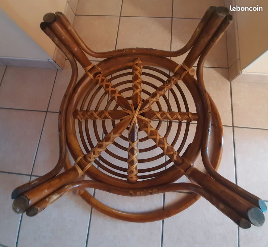 Table basse rotin (image 3)