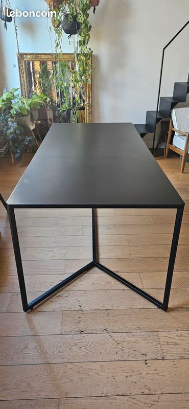 Table salon métal noir [URL masquée pour votre sécurité] 200x90 (image 3)