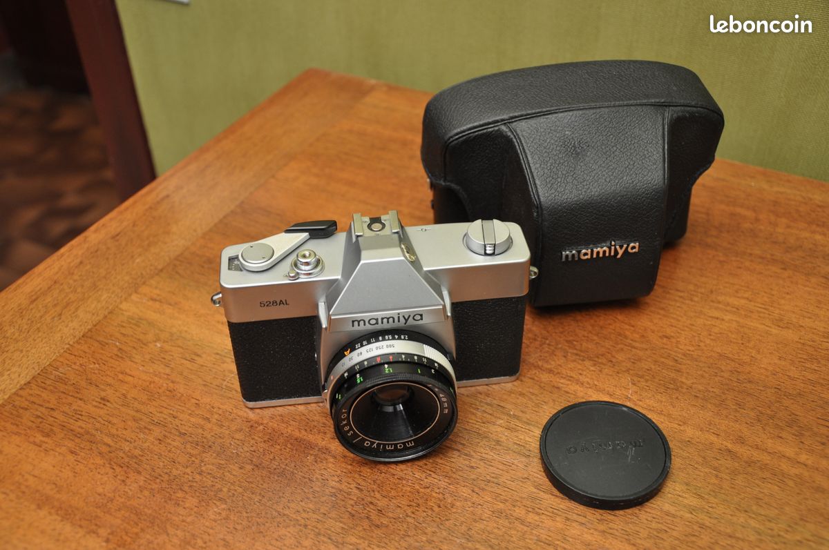 Appareil Photo Argentique Mamiya Sekor 528 TL - Objectif 48mm, Vintage 1967 - Occasion Bon état