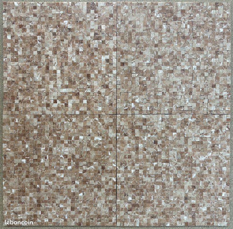 Mosaique marbre & travertin - arriage massif (image 3)