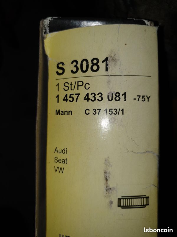 Filtre à Air Auto Bosch S3081 - Haute Filtration - Compatible Multiple Véhicules