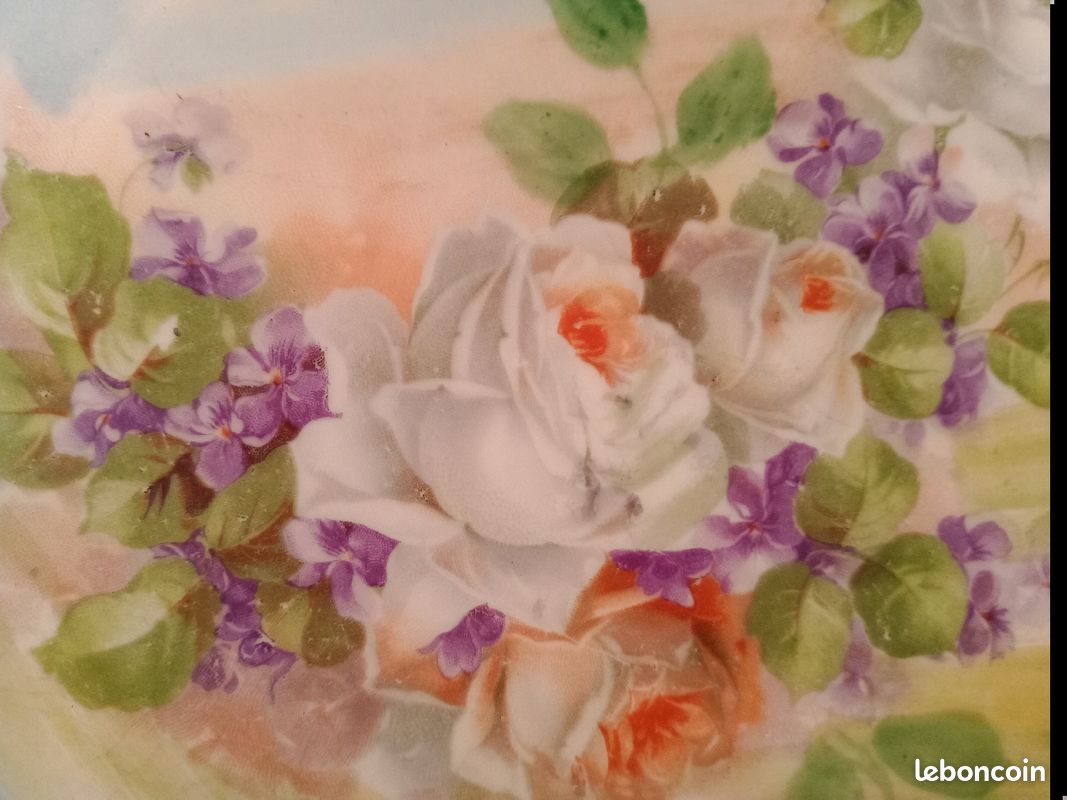Superbes assiettes fleurie Limoges (image 7)