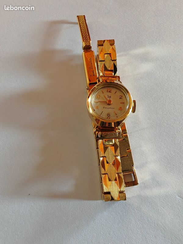 Montre ancienne or femme LIP modèle "Dauphine" (image 1)