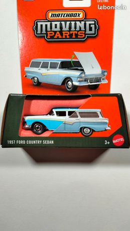 Matchbox Moving Parts 1957 Ford Country Sedan - Modèle 1/64 NEUF 2023, Rouge