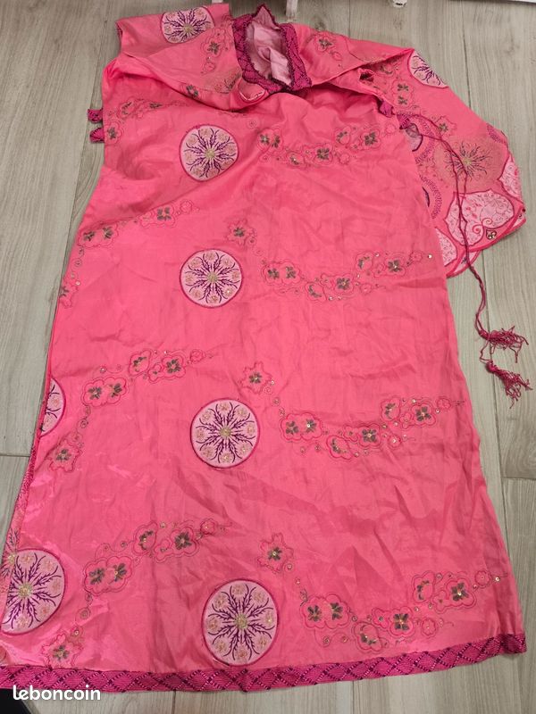Gandoura rose grande taille selma93 (image 6)