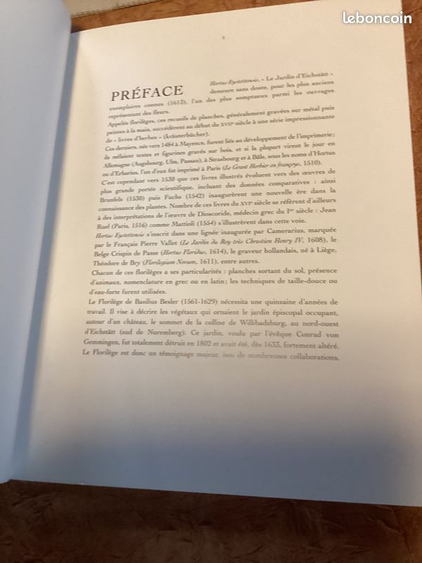 Livre l’herbier de Basilius Besler (image 3)