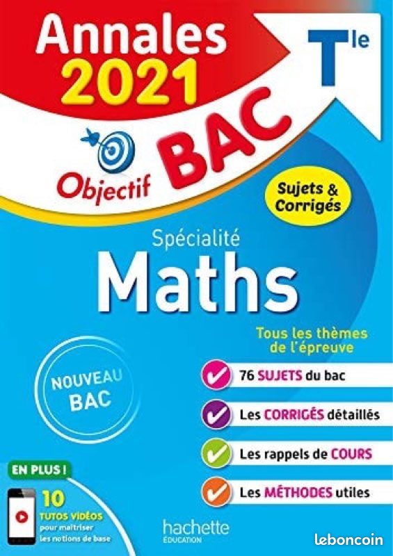 Annales maths spécialités (image 1)