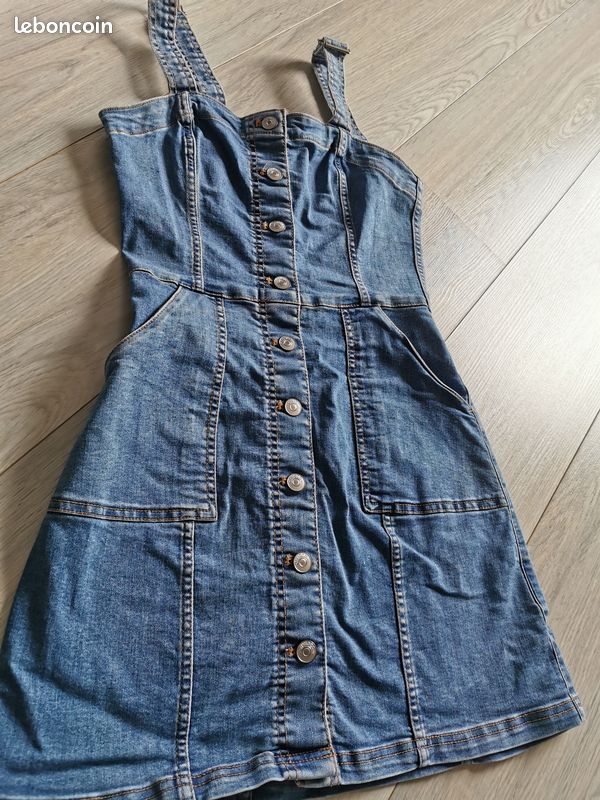 Dress Salopette Denim H&m Robe Salopette Maternit En Denim L - Main Image