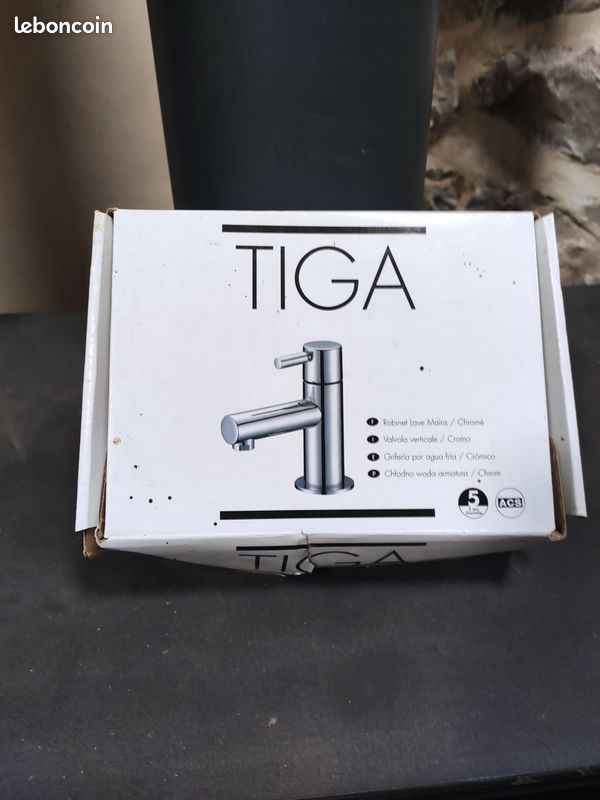 Robinet lave-mains neuf chromé - TIGA (image 3)