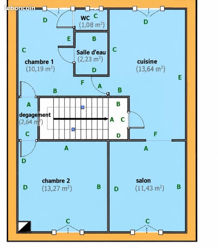 Appartement 3 pièces 62 m² · à Carcassonne · 62 m² · 565 €/mois