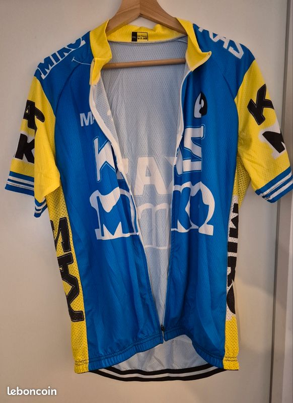 Maillot Cycliste Voler Team Mayo Clinic Homme XL - Blanc/Bleu/Jaune