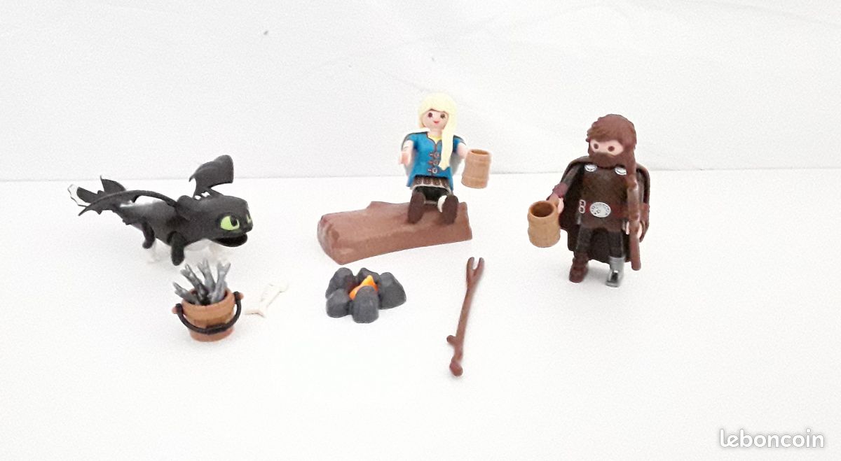 Playmobil Set 70040 Dragons Harold et Astrid avec un bébé dragon