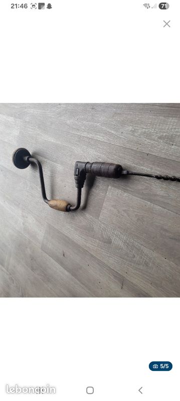 Ancien perceuse à main (image 1)