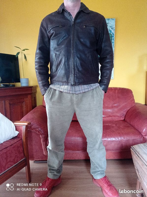 Blouson cuir TIBET homme taille 48 M/L (image 2)
