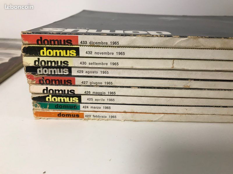 Lot de 9 revues DOMUS de 1965 (image 3)