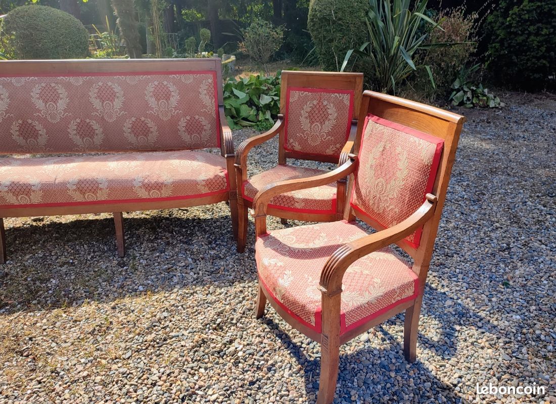 Élégant salon ancien style Louis Philippe - XIXème (image 3)