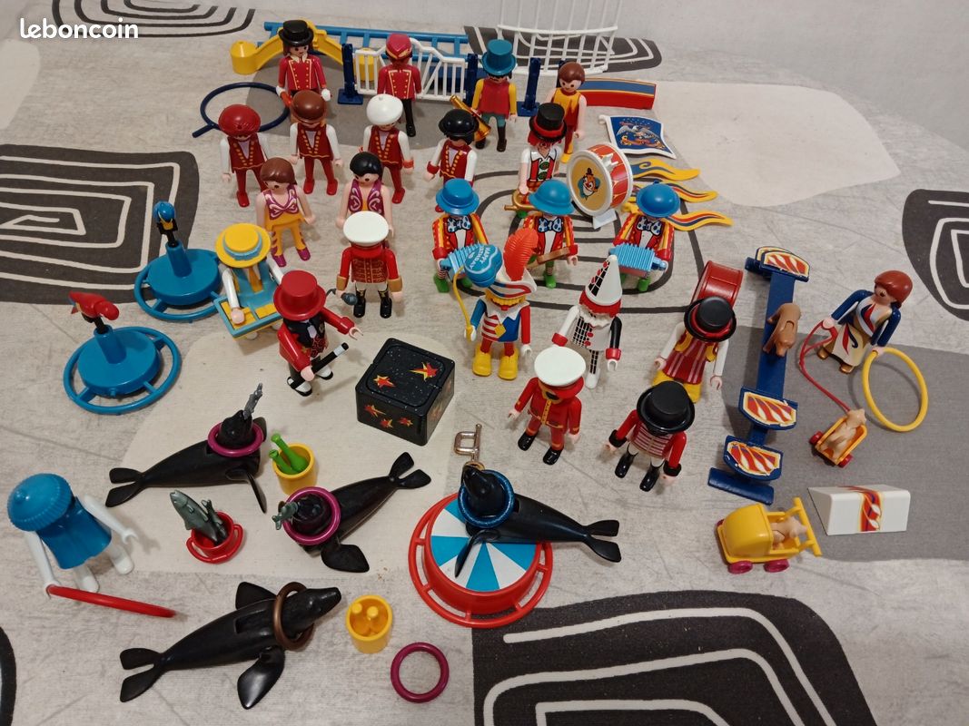 Playmobil Vintage - Personnages Playpeople 1750 Pompiers
