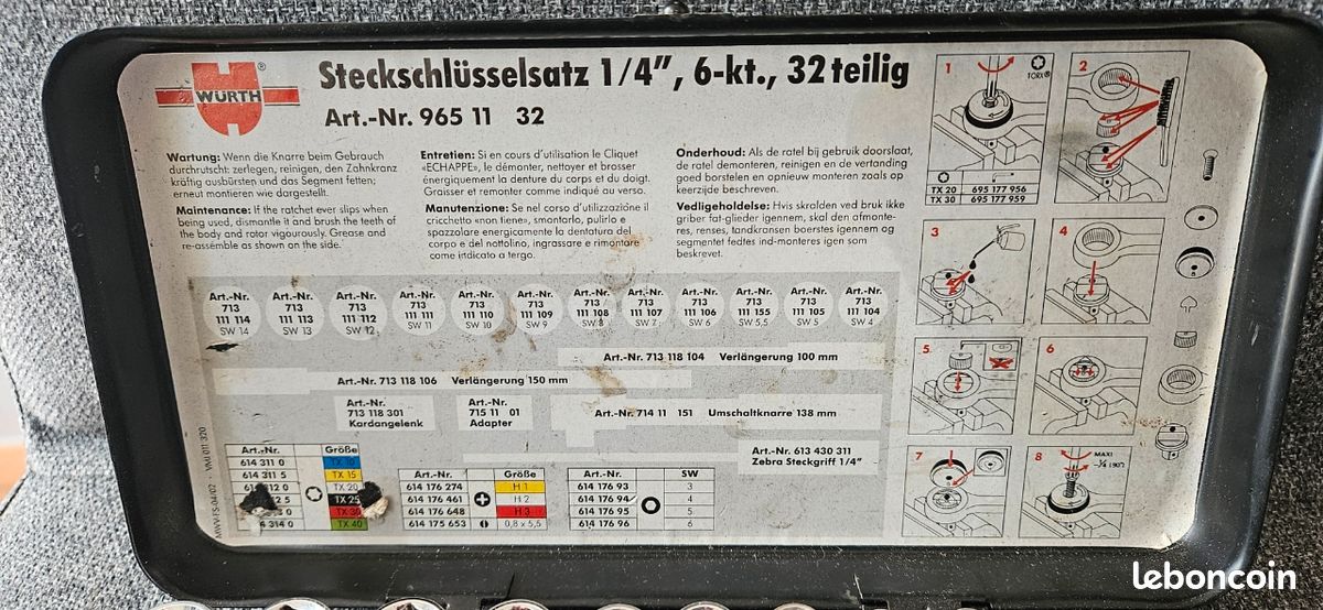Coffret cliquet würth (image 3)