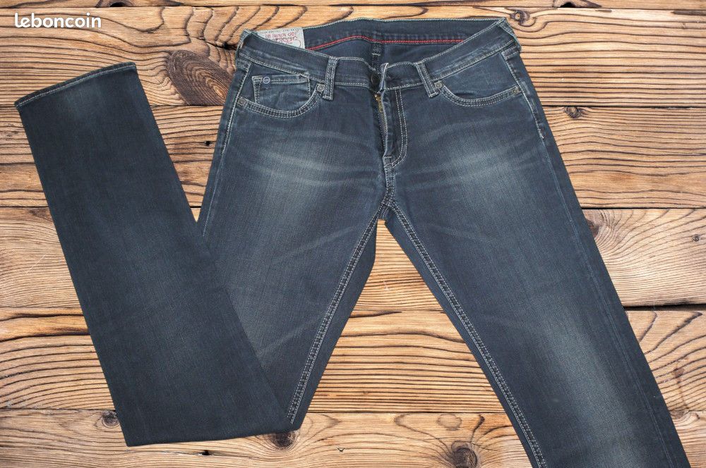 Jeans Femme Le Temps Des Cerises - Taille FR 36 (W27/L34), Bleu, Coupe Classique, Occasion Très Bon état