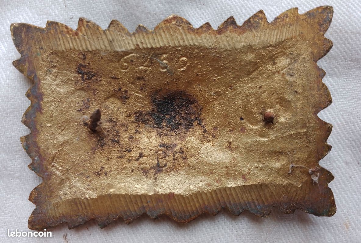 Plaque décorative en bronze 5 x 7,5 cm (image 2)