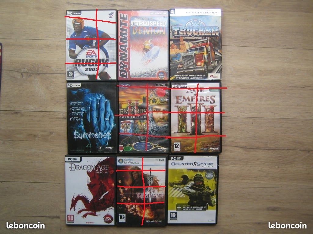 Jeux vidéo divers pour PC (image 1)