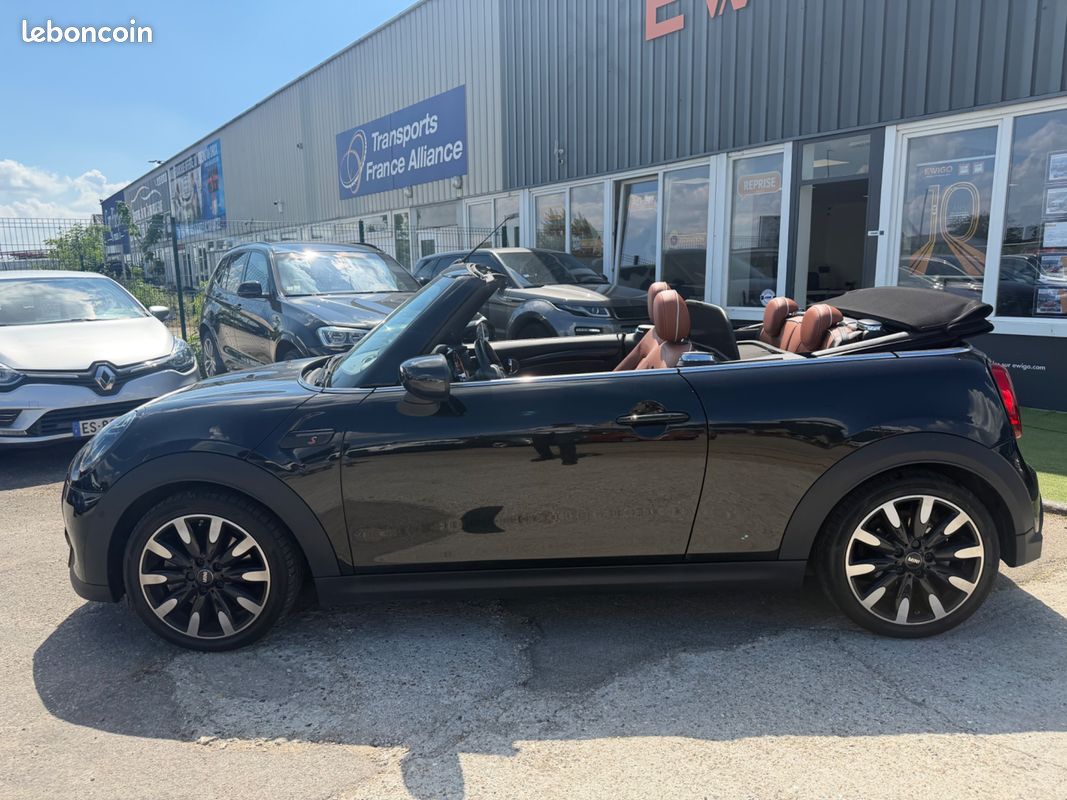 MINI CABRIO 2.0 180CH COOPER S BVA - 1ÈRE MAIN - AFFICHAGE TÊTE HAUTE - INT. CUIR CHAUFFANT - CAPOTE ELECTRIQUe (image 3)