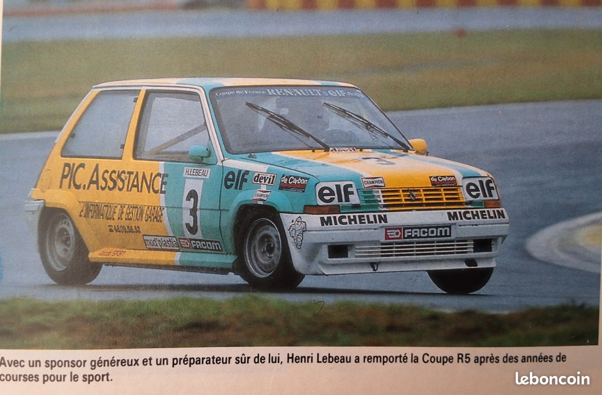 Article de Presse d'époque de 1991 ils racontent leur saison : Henri Lebeau, Coupe Renault 5 Gt Turbo (image 1)