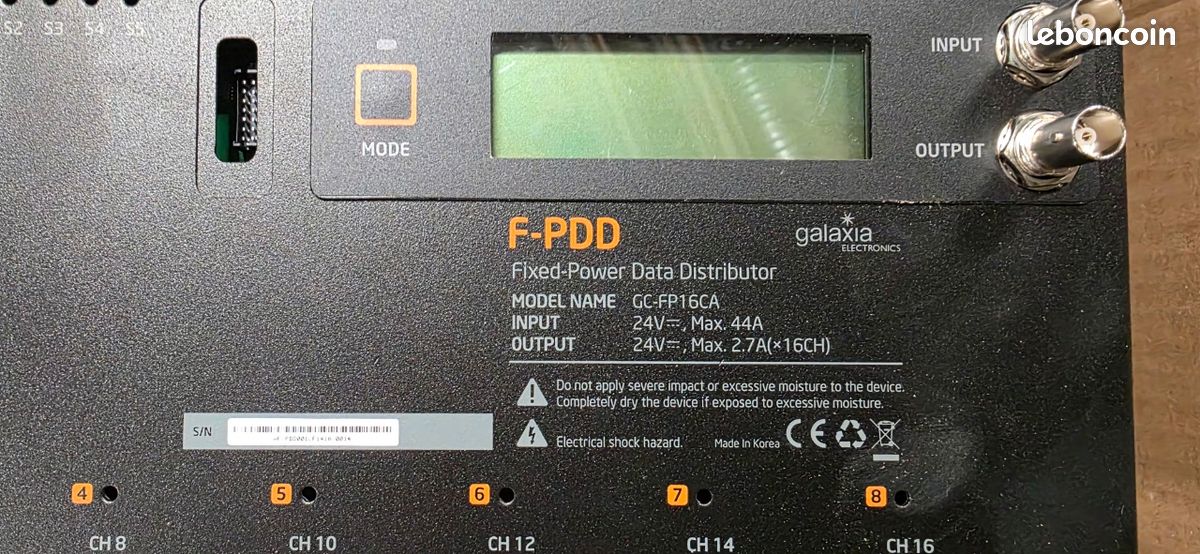 Distributeur d'Alimentation & Données LED 24V - Galaxia F-PDD (GC-FP16CA) - Pro (image 2)